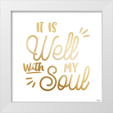 Well Soul White Modern Wood Framed Art Print by Louise, Gigi