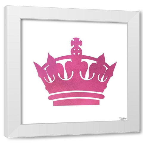 Crown White Modern Wood Framed Art Print by Louise, Gigi