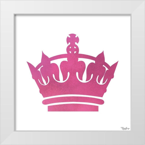 Crown White Modern Wood Framed Art Print by Louise, Gigi