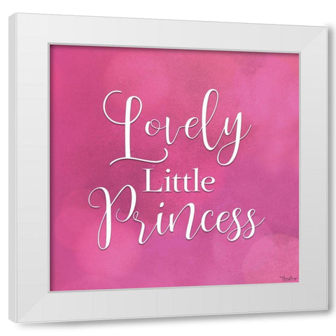Lovely Little Princess White Modern Wood Framed Art Print by Louise, Gigi