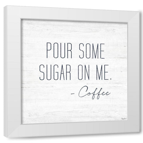 Some Sugar White Modern Wood Framed Art Print by Louise, Gigi