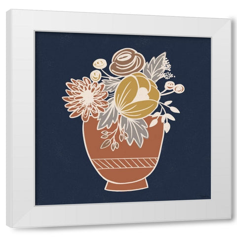 Fall Floral 1 White Modern Wood Framed Art Print by Louise, Gigi