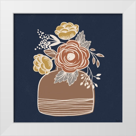 Fall Floral 2 White Modern Wood Framed Art Print by Louise, Gigi