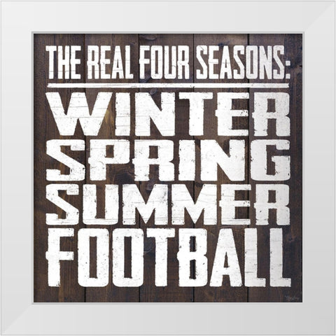 Four Seasons White Modern Wood Framed Art Print by Louise, Gigi