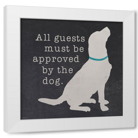 All Guests White Modern Wood Framed Art Print by Louise, Gigi