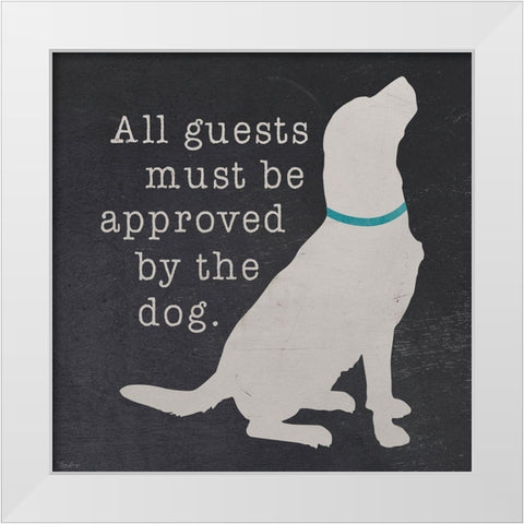 All Guests White Modern Wood Framed Art Print by Louise, Gigi
