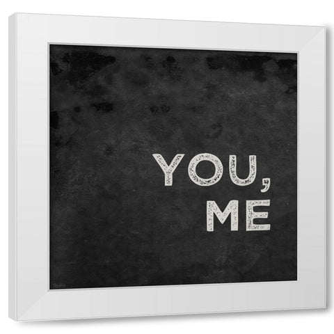 You Me White Modern Wood Framed Art Print by Louise, Gigi