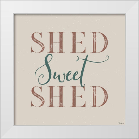 Sweet Shed White Modern Wood Framed Art Print by Louise, Gigi
