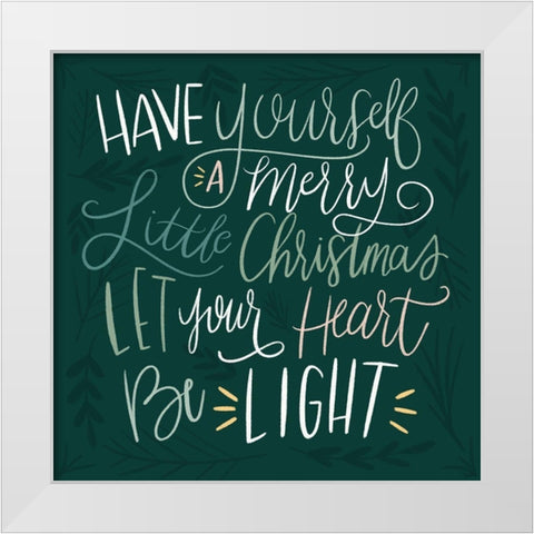 Be Light Color White Modern Wood Framed Art Print by Louise, Gigi