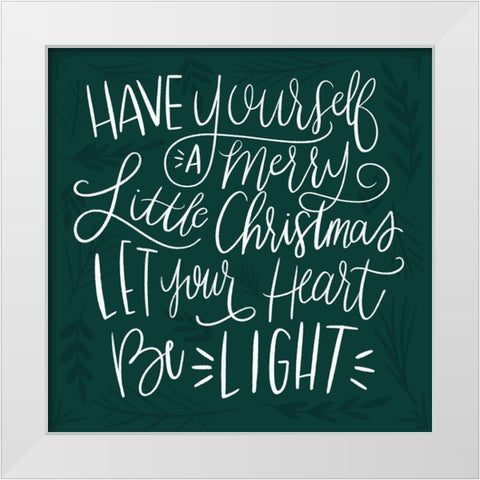 Be Light White White Modern Wood Framed Art Print by Louise, Gigi