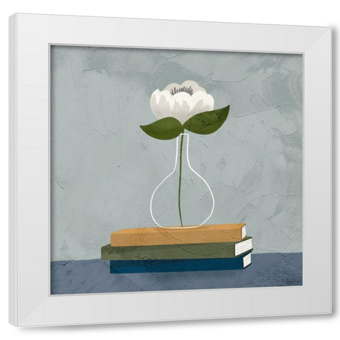 Flowers 2 White Modern Wood Framed Art Print by Louise, Gigi