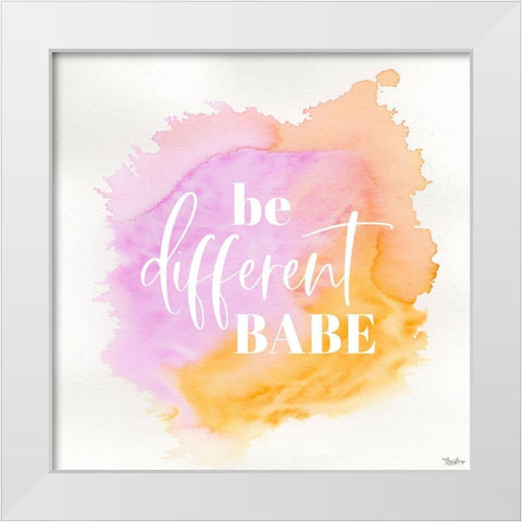 Be Different White Modern Wood Framed Art Print by Louise, Gigi