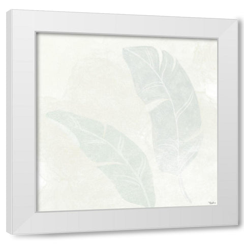 Alabaster Leaves White Modern Wood Framed Art Print by Louise, Gigi