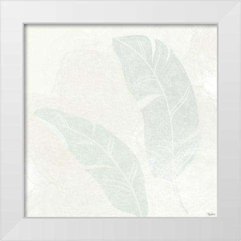 Alabaster Leaves White Modern Wood Framed Art Print by Louise, Gigi