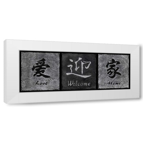 Grey Stone I White Modern Wood Framed Art Print by Emery, Kristin