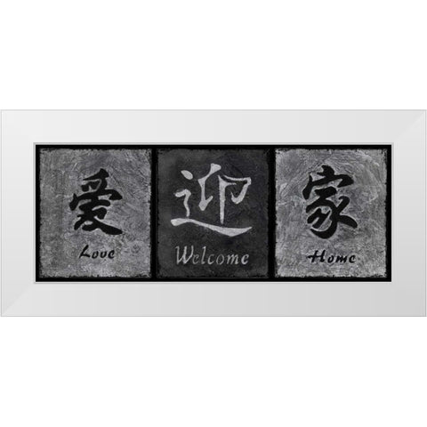 Grey Stone I White Modern Wood Framed Art Print by Emery, Kristin