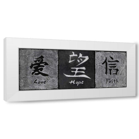 Grey Stone II White Modern Wood Framed Art Print by Emery, Kristin