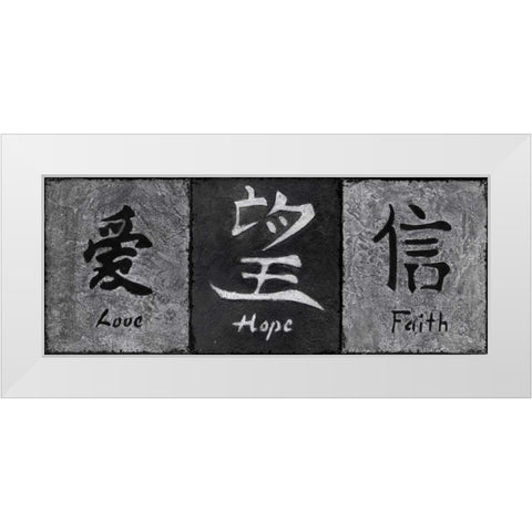 Grey Stone II White Modern Wood Framed Art Print by Emery, Kristin