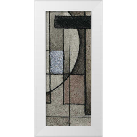 Modern Circles Right White Modern Wood Framed Art Print by Emery, Kristin