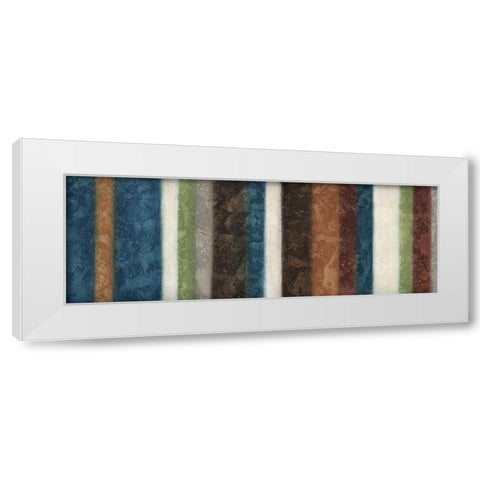 Morroccan Stripes I White Modern Wood Framed Art Print by Emery, Kristin
