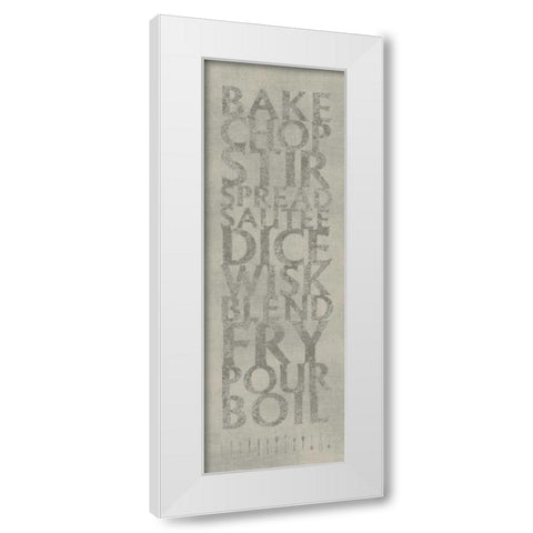Kitchen List White Modern Wood Framed Art Print by Emery, Kristin