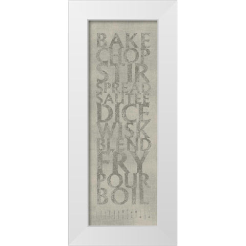 Kitchen List White Modern Wood Framed Art Print by Emery, Kristin