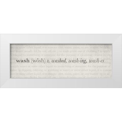 Definitions - Wash II White Modern Wood Framed Art Print by Emery, Kristin