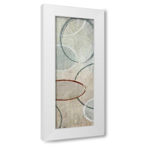Mod I White Modern Wood Framed Art Print by Emery, Kristin