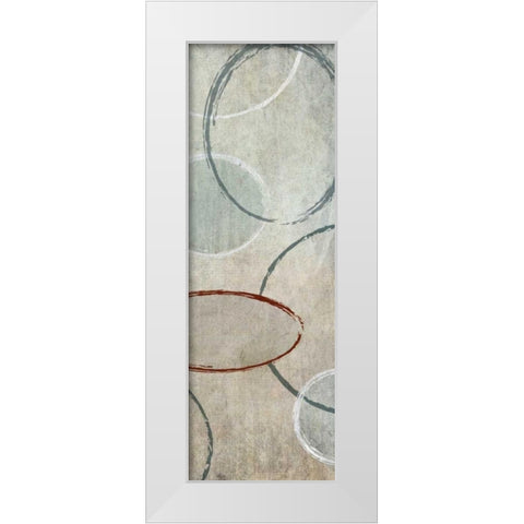 Mod I White Modern Wood Framed Art Print by Emery, Kristin