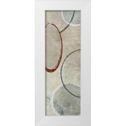 Mod II White Modern Wood Framed Art Print by Emery, Kristin
