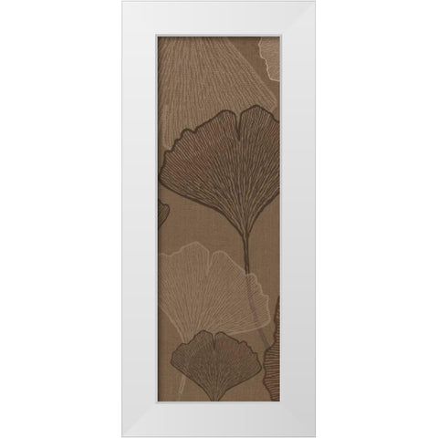 Falling Flowers II White Modern Wood Framed Art Print by Emery, Kristin