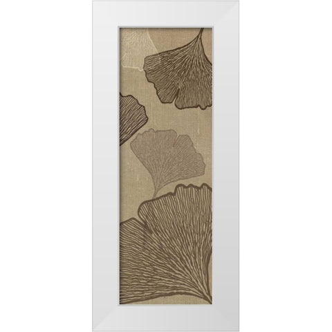 Falling Flowers II White Modern Wood Framed Art Print by Emery, Kristin