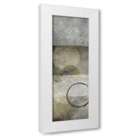 Circles and Patterns II White Modern Wood Framed Art Print by Emery, Kristin