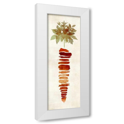 Carrot II White Modern Wood Framed Art Print by Emery, Kristin