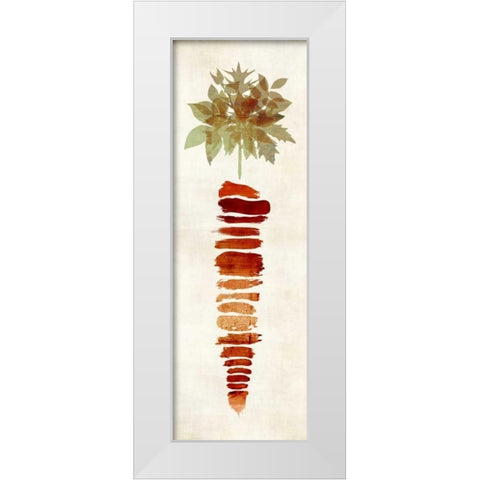 Carrot II White Modern Wood Framed Art Print by Emery, Kristin