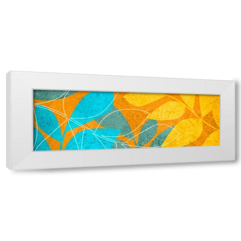 Leaves II White Modern Wood Framed Art Print by Emery, Kristin