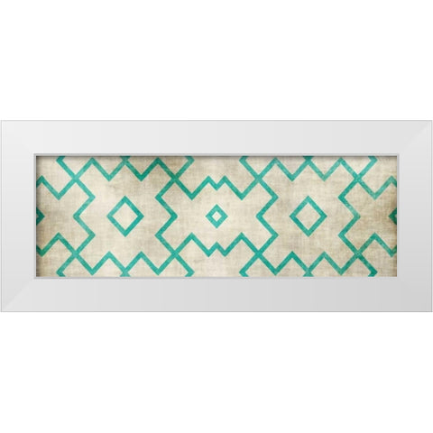 Pattern White Modern Wood Framed Art Print by Emery, Kristin