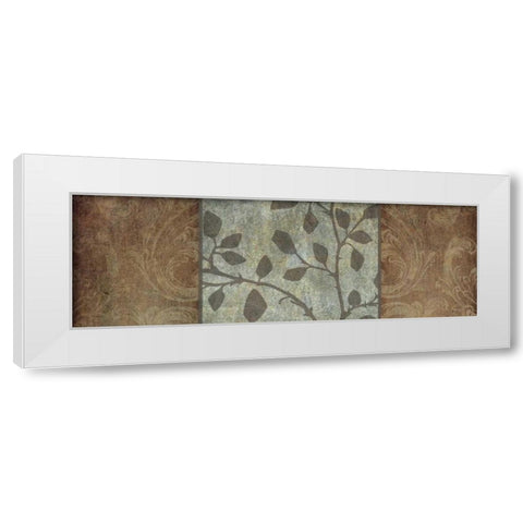 Rustic Leaves I White Modern Wood Framed Art Print by Emery, Kristin