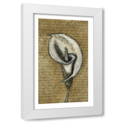 Lily Right White Modern Wood Framed Art Print by Emery, Kristin