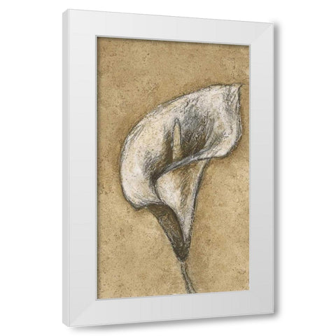 Lily I White Modern Wood Framed Art Print by Emery, Kristin