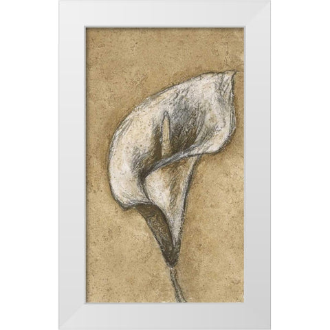 Lily I White Modern Wood Framed Art Print by Emery, Kristin