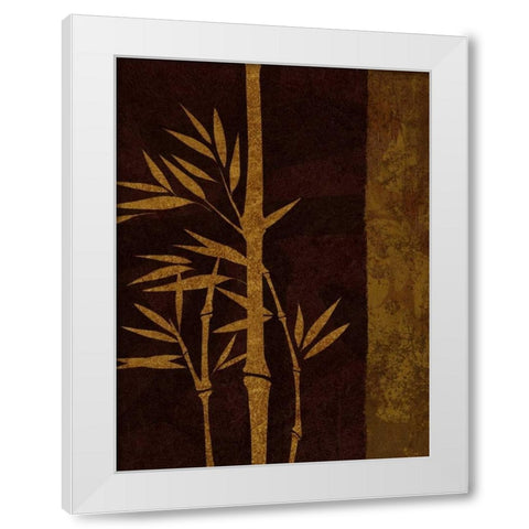 Deep Red Rectangle - Right White Modern Wood Framed Art Print by Emery, Kristin