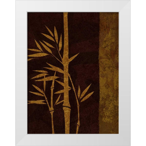 Deep Red Rectangle - Right White Modern Wood Framed Art Print by Emery, Kristin
