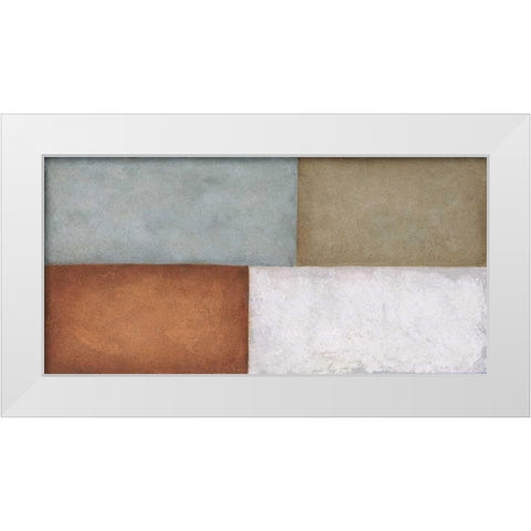4Tile White Modern Wood Framed Art Print by Emery, Kristin