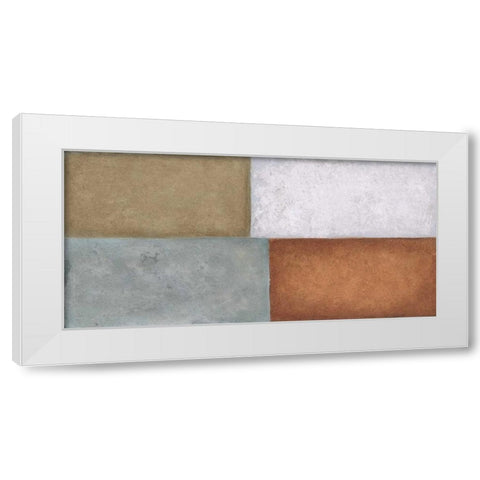 4Tile 2 White Modern Wood Framed Art Print by Emery, Kristin