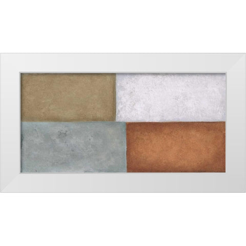 4Tile 2 White Modern Wood Framed Art Print by Emery, Kristin