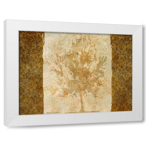 Tree II White Modern Wood Framed Art Print by Emery, Kristin