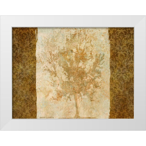 Tree II White Modern Wood Framed Art Print by Emery, Kristin