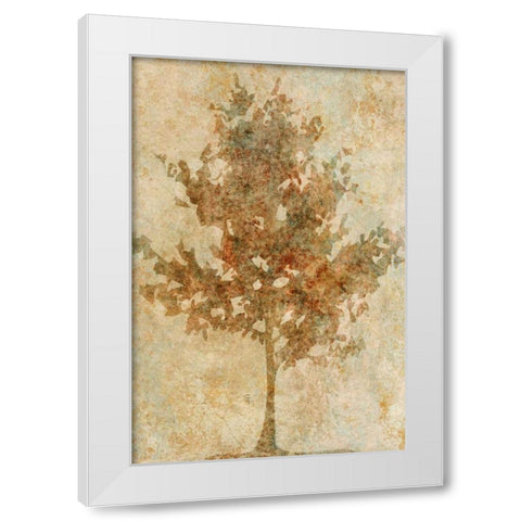 Fall Tree White Modern Wood Framed Art Print by Emery, Kristin