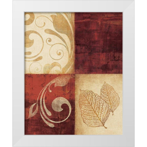 Red DÃ©cor by 4 White Modern Wood Framed Art Print by Emery, Kristin